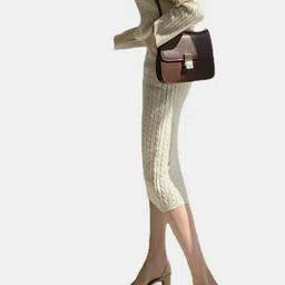 bebe V-Neck Top With Skirt image 4