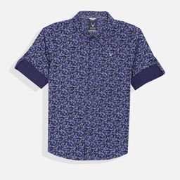 Allen Solly Junior Boys Spread Collar Floral Printed Cotton Casual Shirt-picture-46