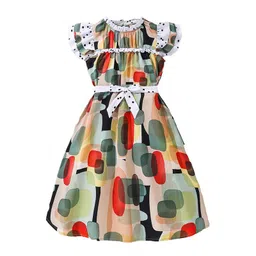 StyleCast x Revolte Girls Printed Cotton A-Line Midi Dress-picture-1