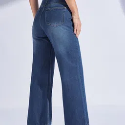 Miss Chase Women High-Rise Wide Leg Light Fade Jean image 2