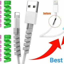 VOZC 24-Piece Silicone Cable Protectors, Charger & Wire Protector (Colorful) Cable Protector image 4