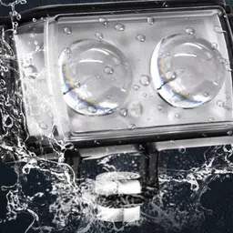 anaisha enterprises Mini Double Lens Fog Light with yellow & White Fleshing Light(RED & Blue DRL) Fog Lamp Motorbike LED (12 V, 45 W) image 5