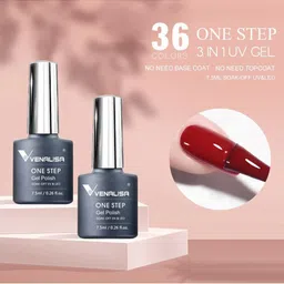 VENALISA One Step High-Gloss Soak-Off UV & LED Gel Nail Polish 7.5ml - Shade 970 image 2