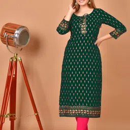 chhaya fashion Women Printed Viscose Rayon Straight Kurta-picture-31