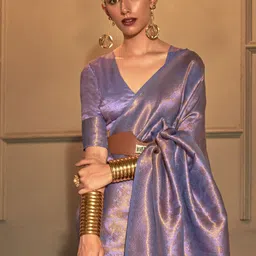 sareemall Woven Kanjivaram Silk Blend Saree image 3