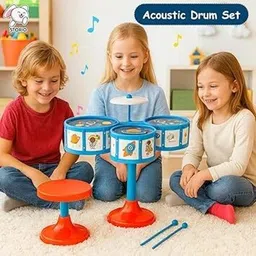 basha mall Drum Jazz Set for Kids Musical Toy Set image 4