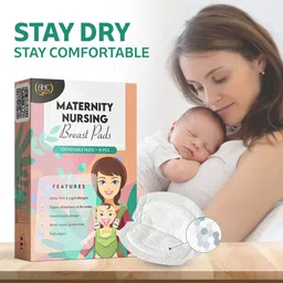 zikku Ultra Soft Disposable Breast Pads 20 Pcs Leak-Proof Honeycomb Nursing Pads Nursing Breast Pad image 3