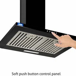 glen CH6050DXBLK60BF Wall Mounted BLACK 1000 CMH Chimney image 4