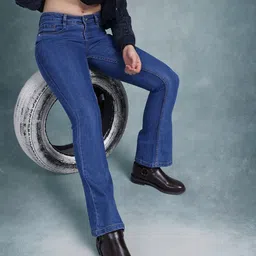 The Roadster Life Co. Women Bootcut Stretchable Jeans-picture-34