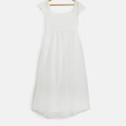 MONSOON CHILDREN Girls White Shimmery Net Maxi Dress-picture-37
