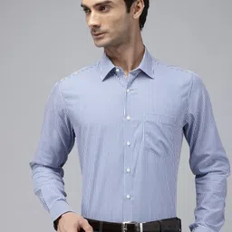 Van Heusen Pure Cotton Slim Fit Striped Formal Shirt-picture-40