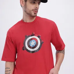glitchez Comic Crew Printed Drop-Shoulder Oversize T-shirt-picture-30