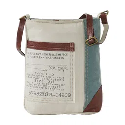 Mona B Green Solid Canvas Crossbody Vintage Sling Bag-picture-37