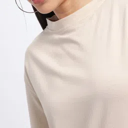 glitchez Chic & Charismatic Drop-Shoulder Sleeves Loose Fit Mini T-shirt Dress image 3