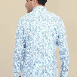 AMSWAN Men Opaque Printed Casual Shirt image 4