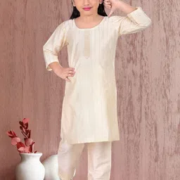 Pehanaava Girls Regular Straight Kurti with Churidar-picture-29