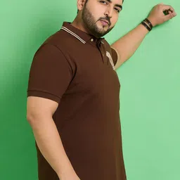bigbanana Plus Size Printed Polo Collar Cotton Bio Finish T-shirt image 3