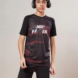 Technosport Boys aw'24 UPF50 Typography Printed Casual T-shirt-picture-14