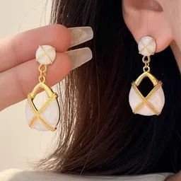 AKISON JEWELS Contemporary Gold-Plated Earrings-image-43