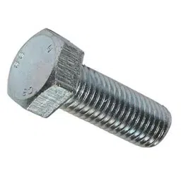 B K JAGAN & CO Size 3/8x1 inch Bolt With Nut Silver (Pack of 25 ) image 3