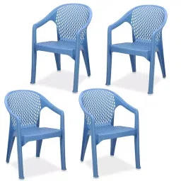 Maharaja Galaxy Plastic Chair Blue (Set of 4)-image-1