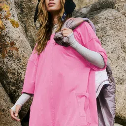 HERE&NOW Solid Three-Quarter Sleeves Round Neck Jumpsuit image 5