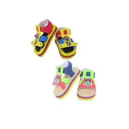 NESKA MODA Unisex Kids Set Of 2 Printed Open Toe Flats image 5