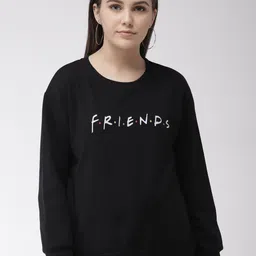 plusS Women Black & White Printed Sweatshirt-picture-45