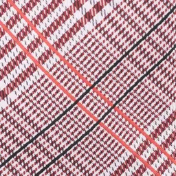 The Tie Hub Men Maroon & White Checked Skinny Tie image 2