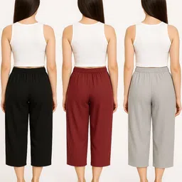 BRAND FLEX Women Culottes Trousers image 2