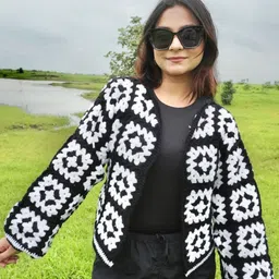 Sugercandy Women Woollen Open Front Sweater-picture-15