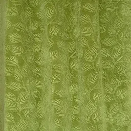 B' Decorlish Green 2 Pieces Floral Room Darkening Velvet Door Curtain image 2
