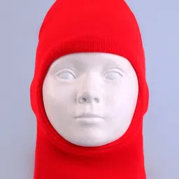 Pine Kids Solid Color Monkey Cap Red - Diameter 18.5 cm-picture-20