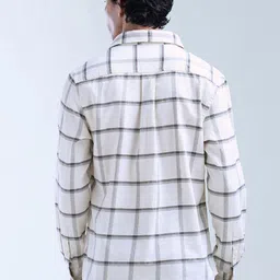 Flying Machine Men Classic Windowpane Checks Checked Casual Shirt image 2