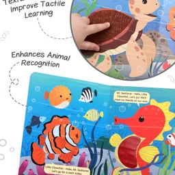 Intellibaby Touch N' Feel Pet Animals Story Board Book | Multi-Textured for Sensory Development | Animal Recognition & Tactile Learning | Durable | Ideal For Gifting | Educator Recommended - English image 2