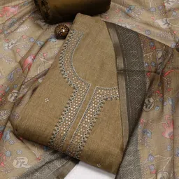 Meena Bazaar Embroidered Unstitched Dress Material-picture-41