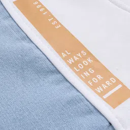 Little Kangaroos Fleece Knitted Full Sleeves Hooded Jacket With Kangaroo Pockets - White image 3