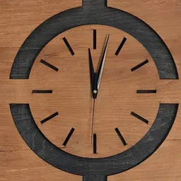 QEZNEF Black Solid Traditional Wall Clock-picture-20