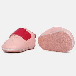 MINI KLUB Star Designed Velcro Closure Booties - Pink image 5