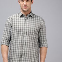 ColorPlus Pure Cotton Checked Casual Shirt-picture-7