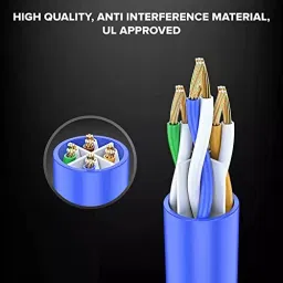 PremiumAV Cat6 LAN Cable 305 m for Internet, Modem, Router, Server, Switch, CCTV Blue image 3