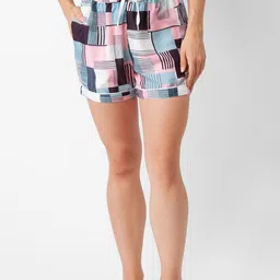 FashionRack Women Pack Of 2 Printed Mid-Rise Lounge Shorts-picture-15