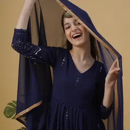 Kedar Fab Ethnic Motifs Print Maxi Dress image 2