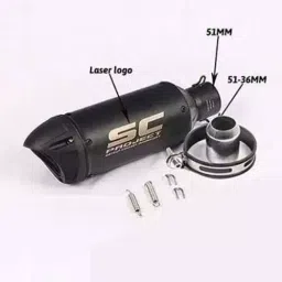 RA Accessories Black SC Project Mini2 Silencer Exhaust for Kawasaki Z800 image 2