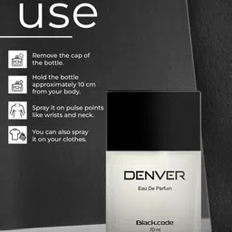 Denver Men Black Code Eau de Parfum 70ml image 5