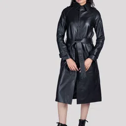 HUE & HIDE Leather Long Overcoat-picture-57