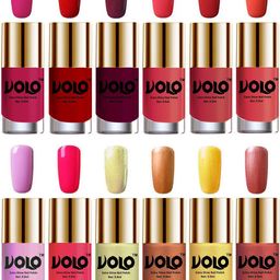 VOLO Set of 12 Luxury Super Shine Vibrant Shades Nail Polish-9ml Each-Combo No-179-picture-49