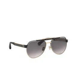 PHILIPP PLEIN Unisex Grey Lens & Black Aviator Sunglasses with-image-6
