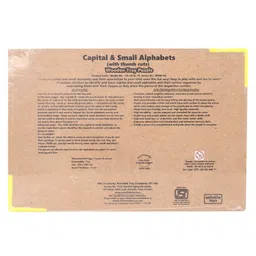 Anindita Toys Capital & Small Alphabets With Thumbcuts Multicolour - 52 Pieces image 2