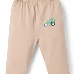 OHMS Single Jersey Knit Full Length Striped Lounge Pant with Vehicle & Animal Print Pack of 5 - Multicolor image 2